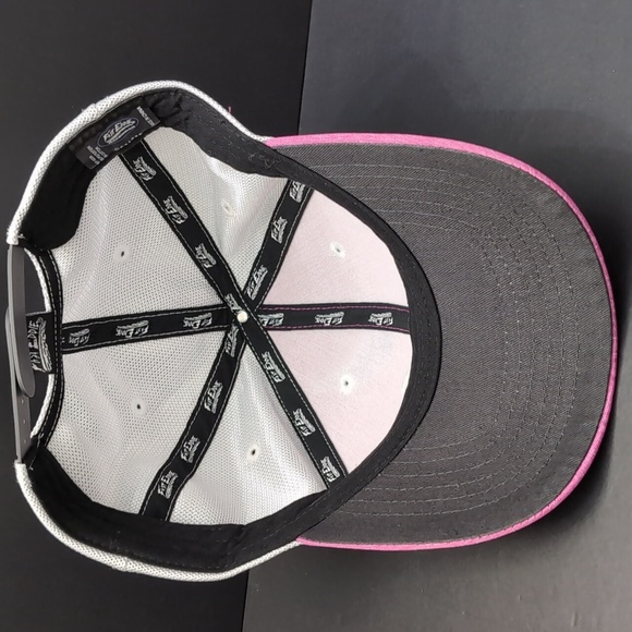 Fast Eddie, Corvette Woman's Pink/White Mesh, Snapback Hat. - Picture 6 of 8
